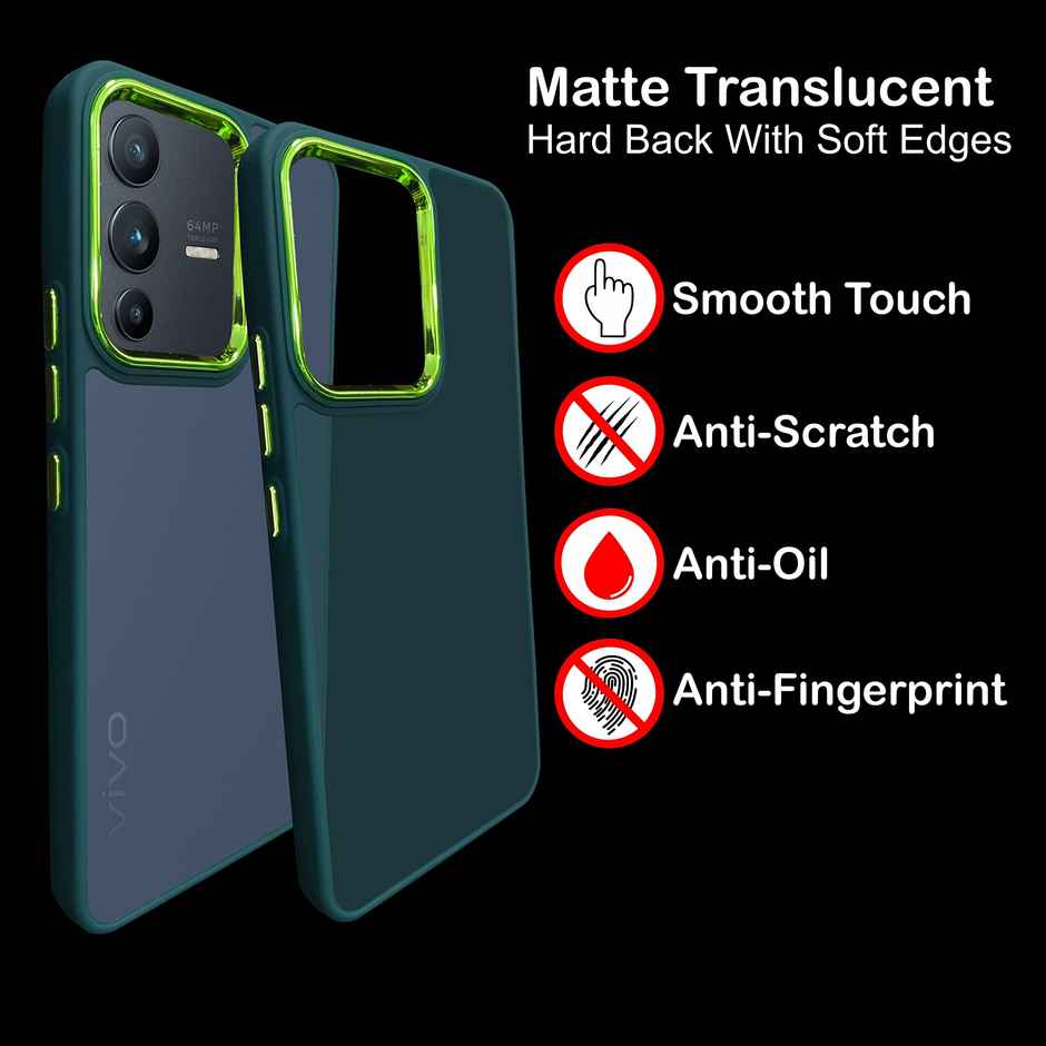 Artistque Case for Vivo V23 Pro 5g Back Cover - colored Frosted Stylish Cover