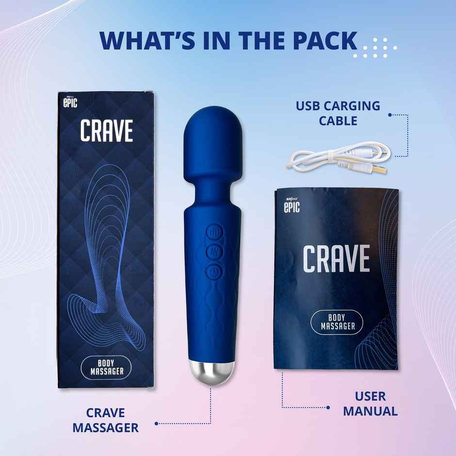 Manforce Epic Crave Massager | 20 Vibration Modes