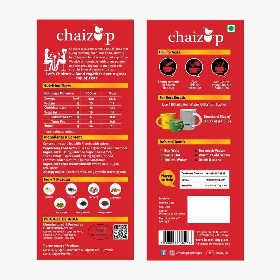 Chaizup Instant Tea Masala