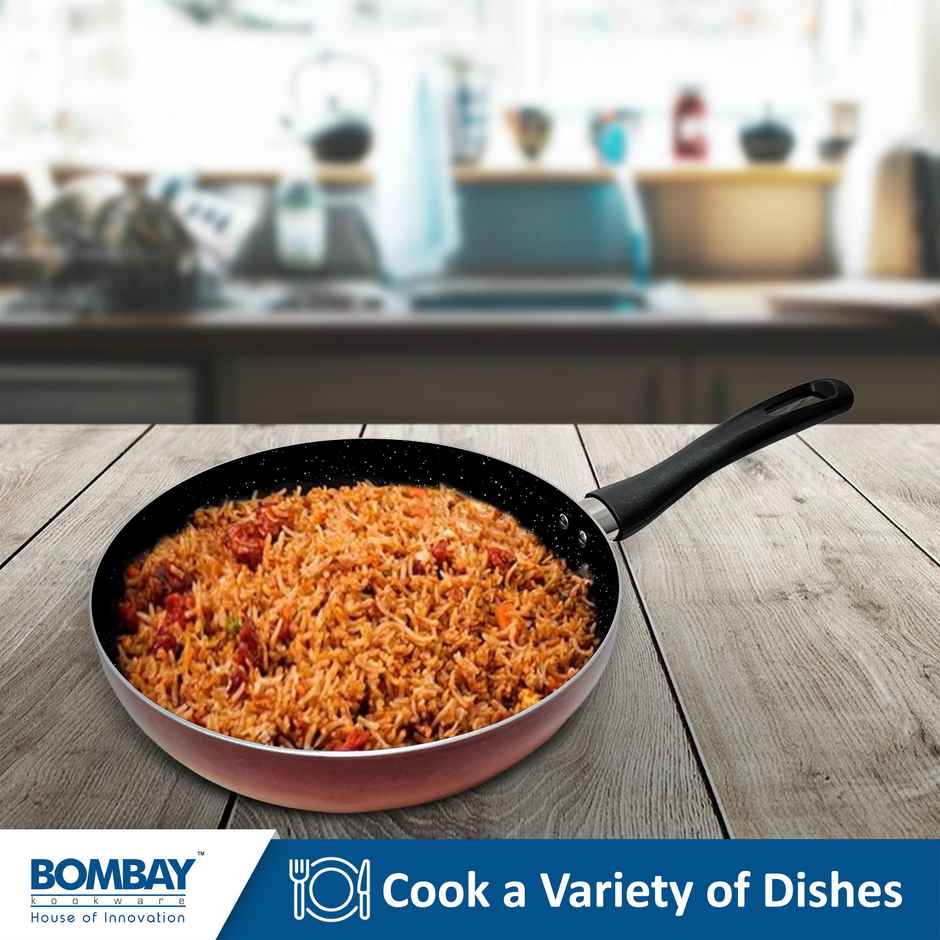 Bombay Kookware Wok Pan 26 cm (3 L) | Non-Induction Base