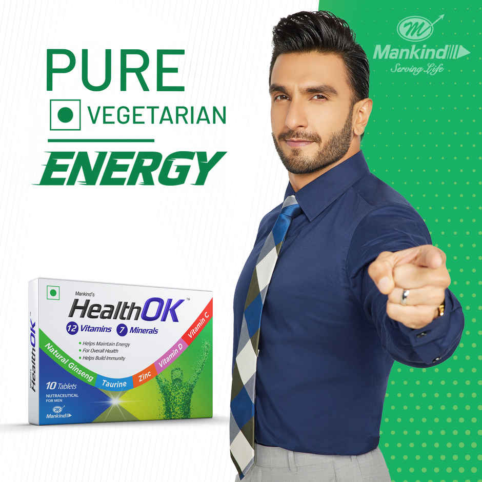 Health-ok Multivitamin vegetarian tablet for men 10 pcs