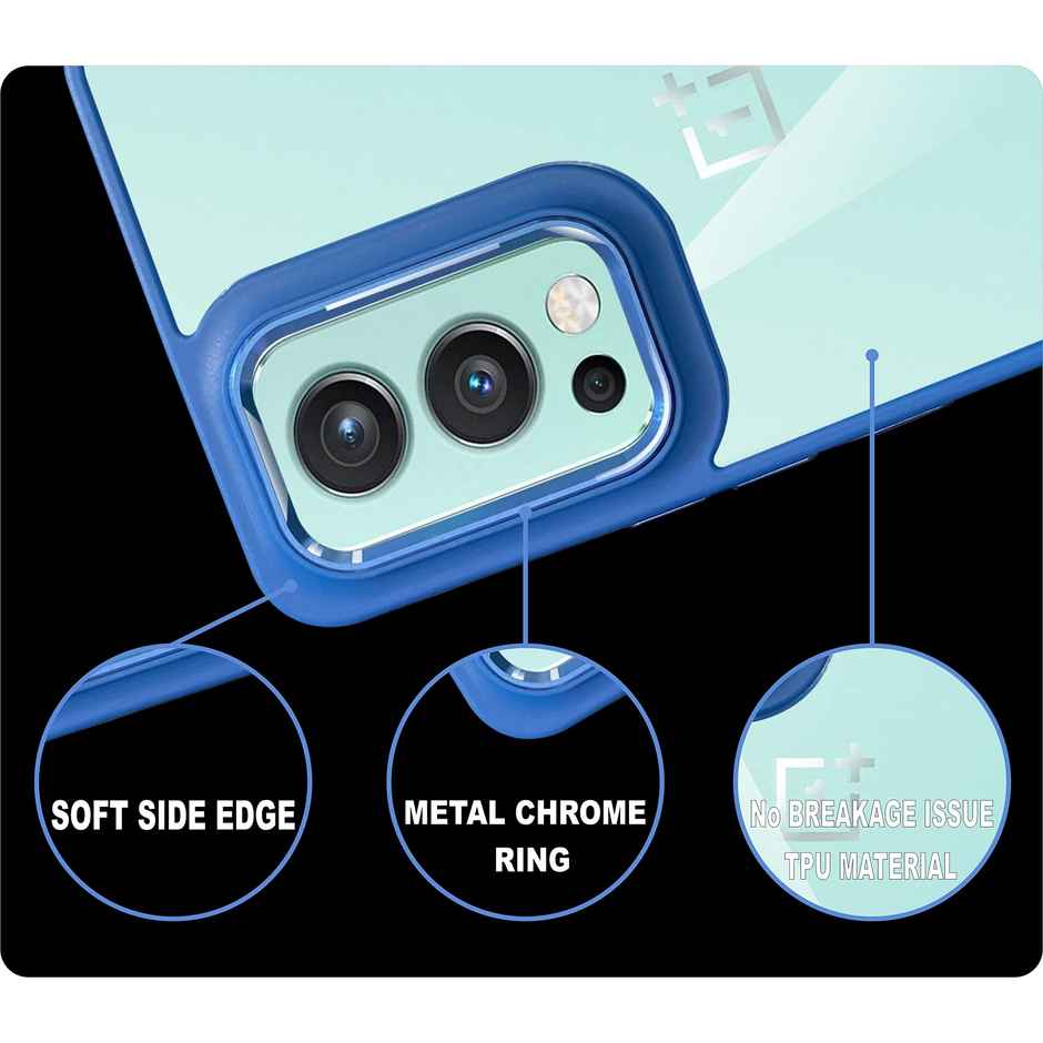 Artistque Case For Oneplus Nord 2 5G Back Cover |Premium Transparent Metal Camera Ring Cover