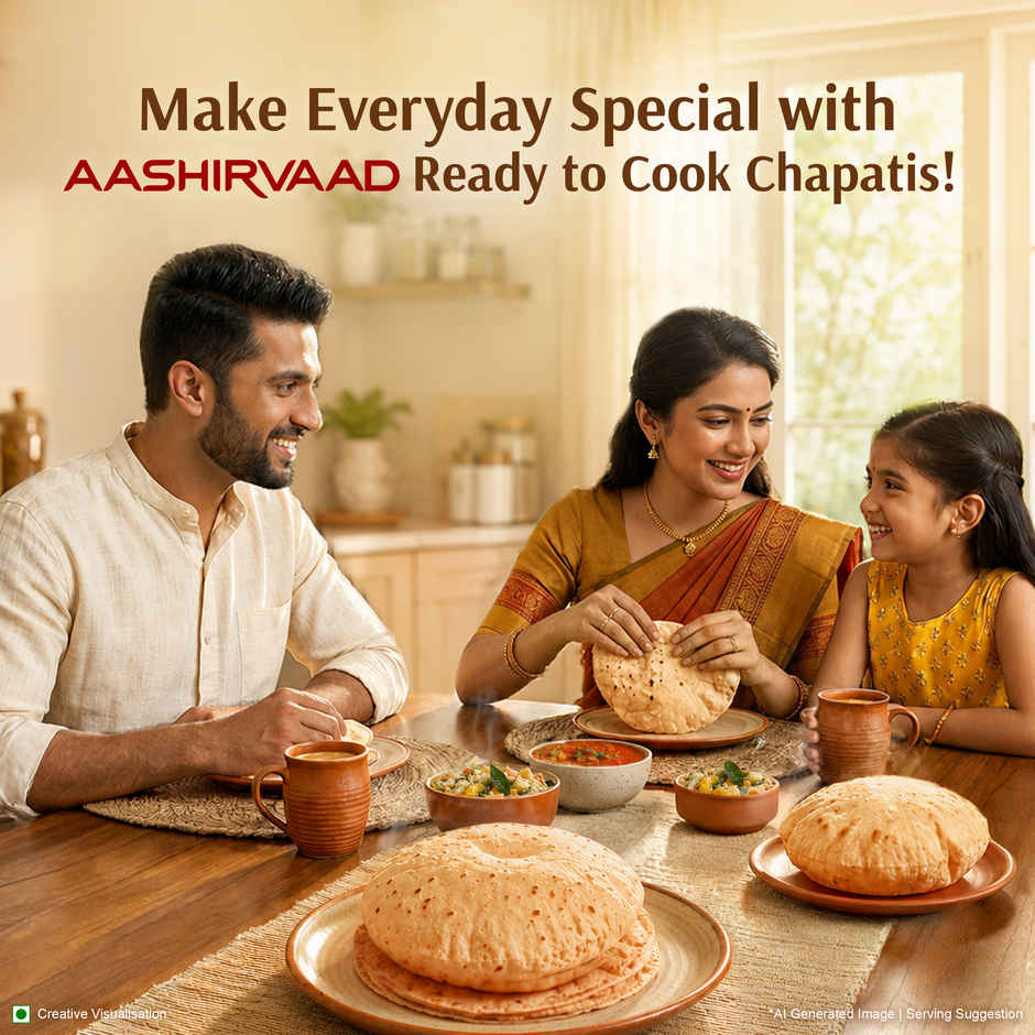 Aashirvaad Chapati made from Atta | No Added Preservatives