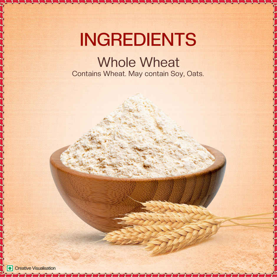 Aashirvaad Atta - Whole Wheat, Dhara Nourish Refined Sunflower Oil Pouch & Fortune Sugar Combo