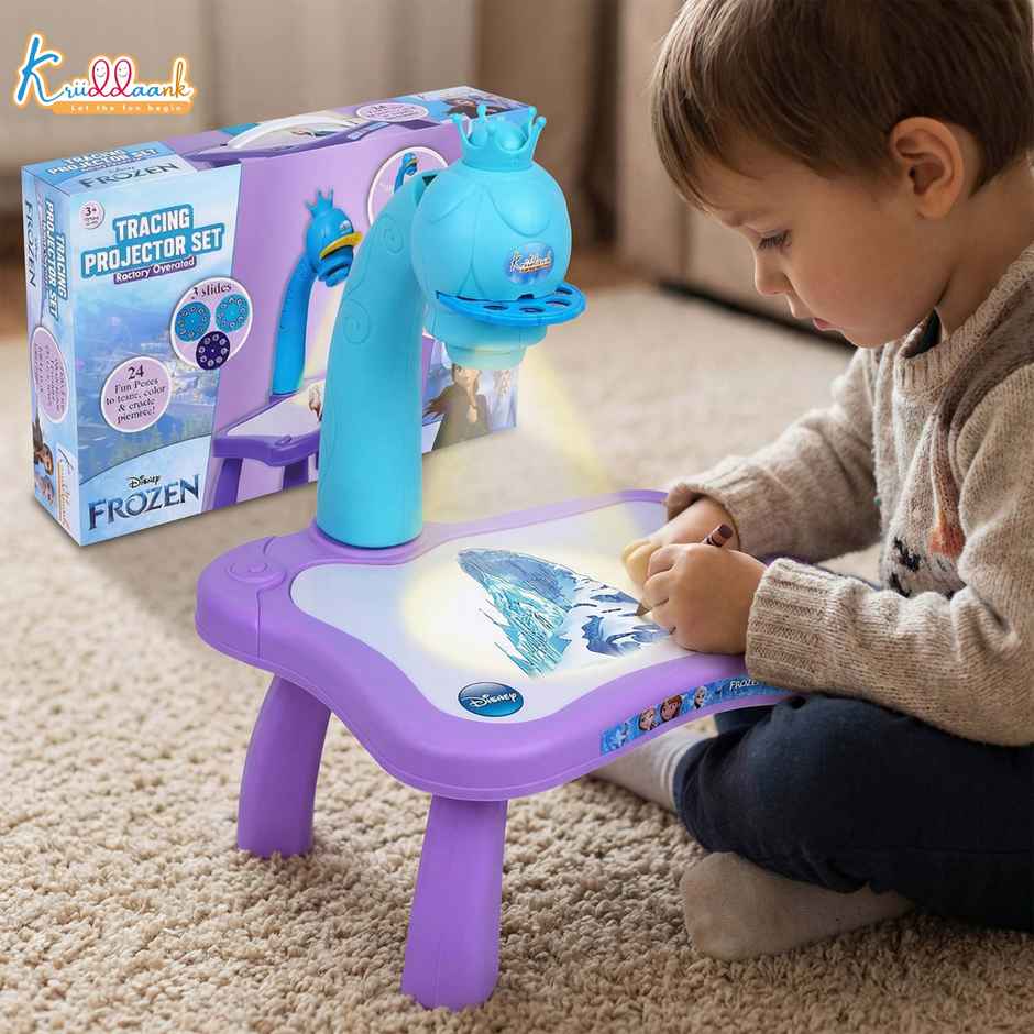 Kriiddaank Disney Frozen Tracing Projector Smart Sketcher Drawing Board with 24 Patterns and Pens
