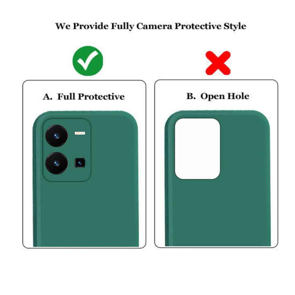 Artistque Case for Vivo Y35 Back Cover - Plain Liquid Silicone Cover