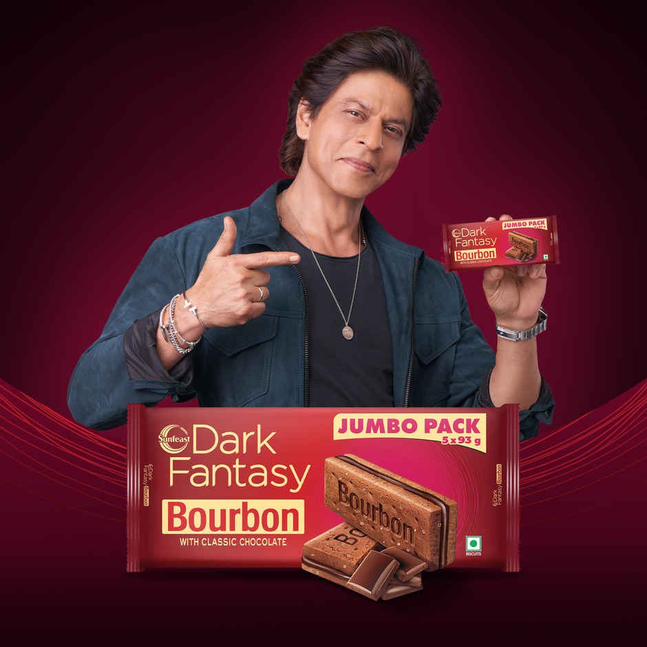 Sunfeast Dark Fantasy Bourbon, Classic Biscuit Made With Real Chocolate