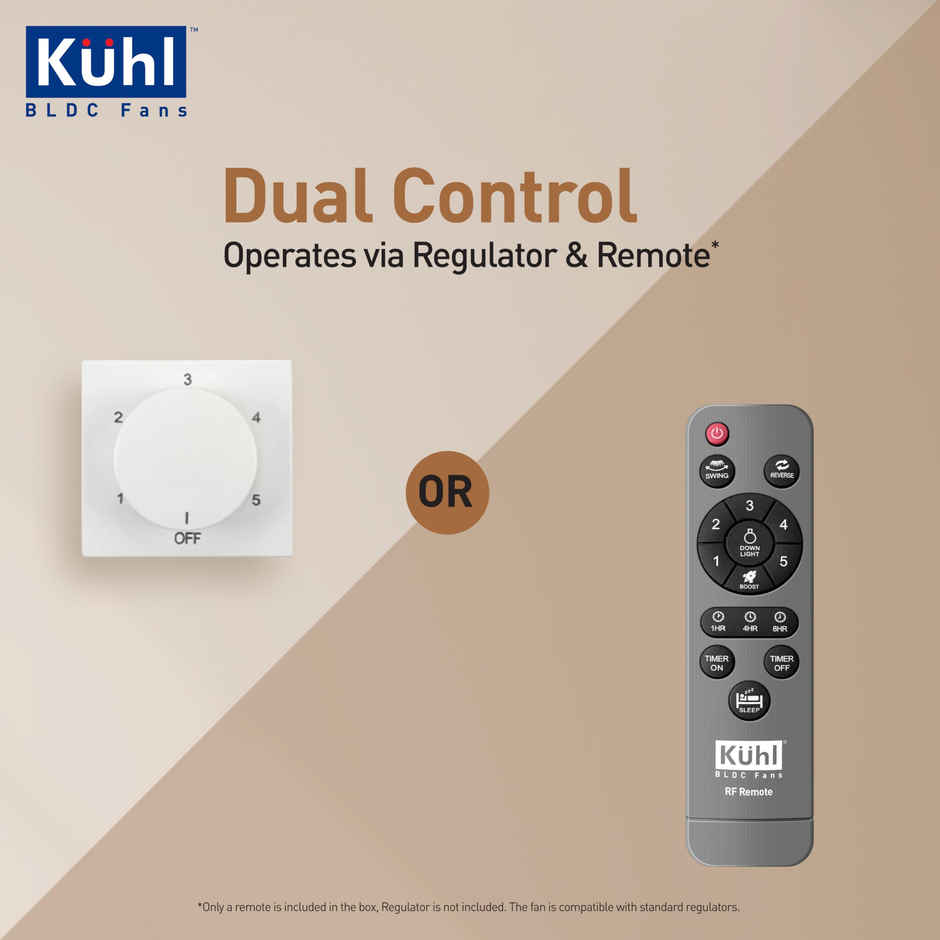 KUHL Fest B1 1200MM Power Saving BLDC Ceiling Fan | 28W | Saves Upto 65% Electricity | Espresso