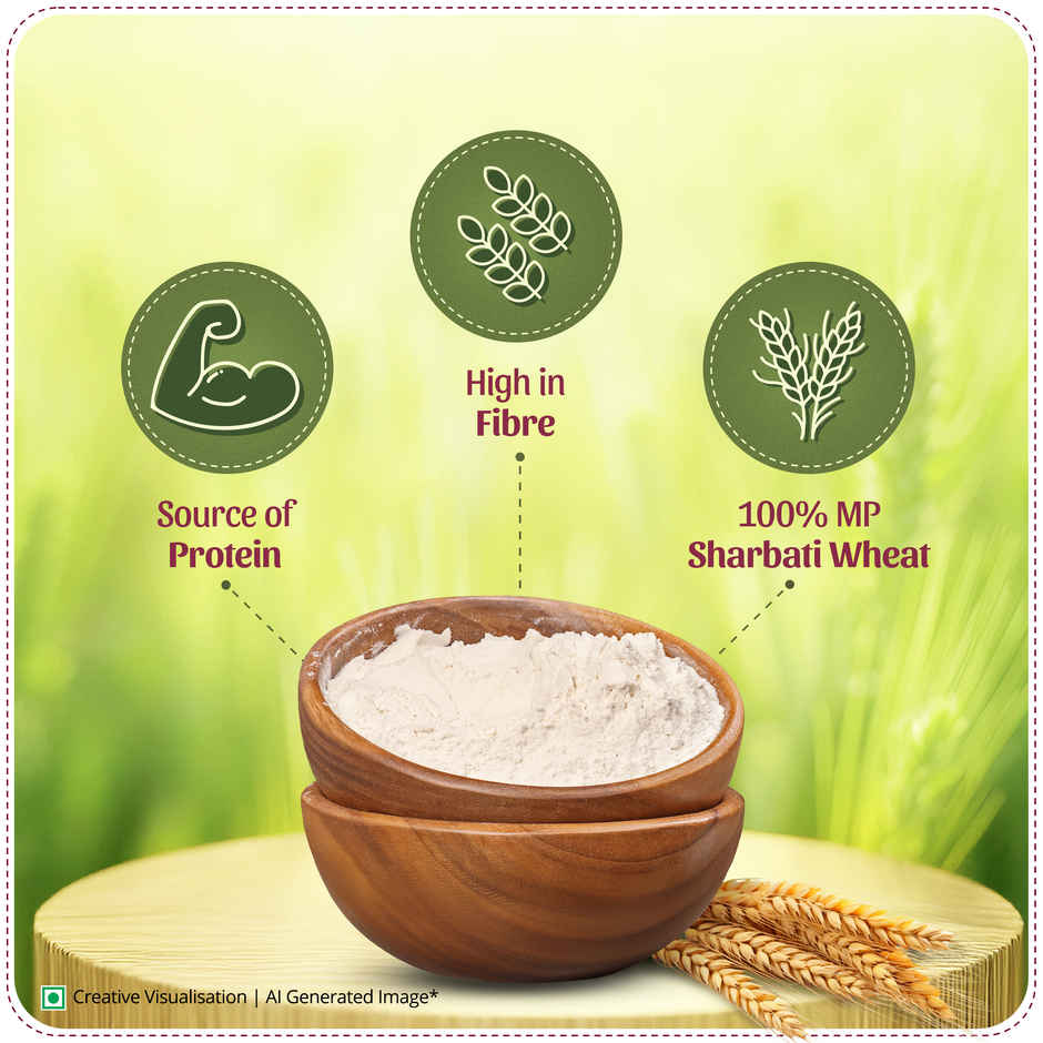 Sharbati Wheat Atta Namma Chakki | Aashirvaad