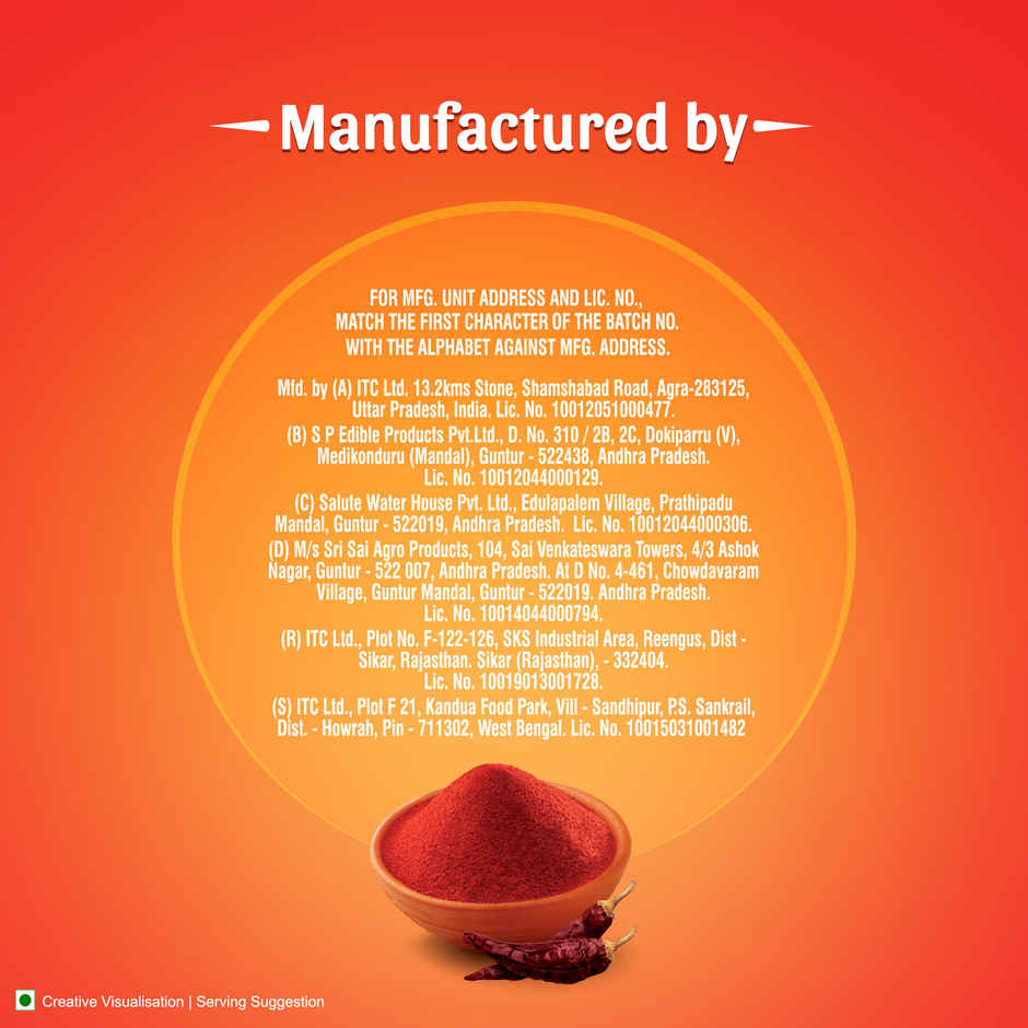 Aashirvaad Byadagi Chilli Powder | Vibrant Red Chilli Powder