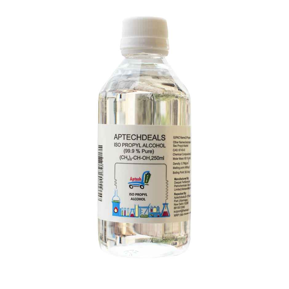 Aptechdeals Ipa Iso-Propyl Alcohol 99.9% [(Ch3)2-Ch-Oh] Cas: 67-63-0, 250Ml