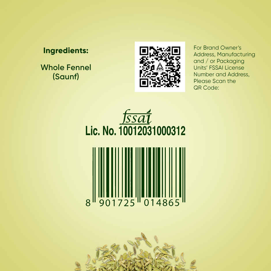 Aashirvaad Saunf/Fennel Seeds | Whole