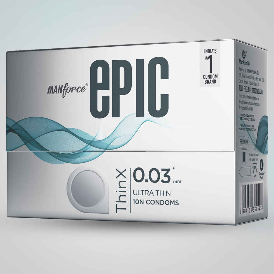 Manforce Epic Thinx Ultra Thin Condoms | Lightweight & Comfortable