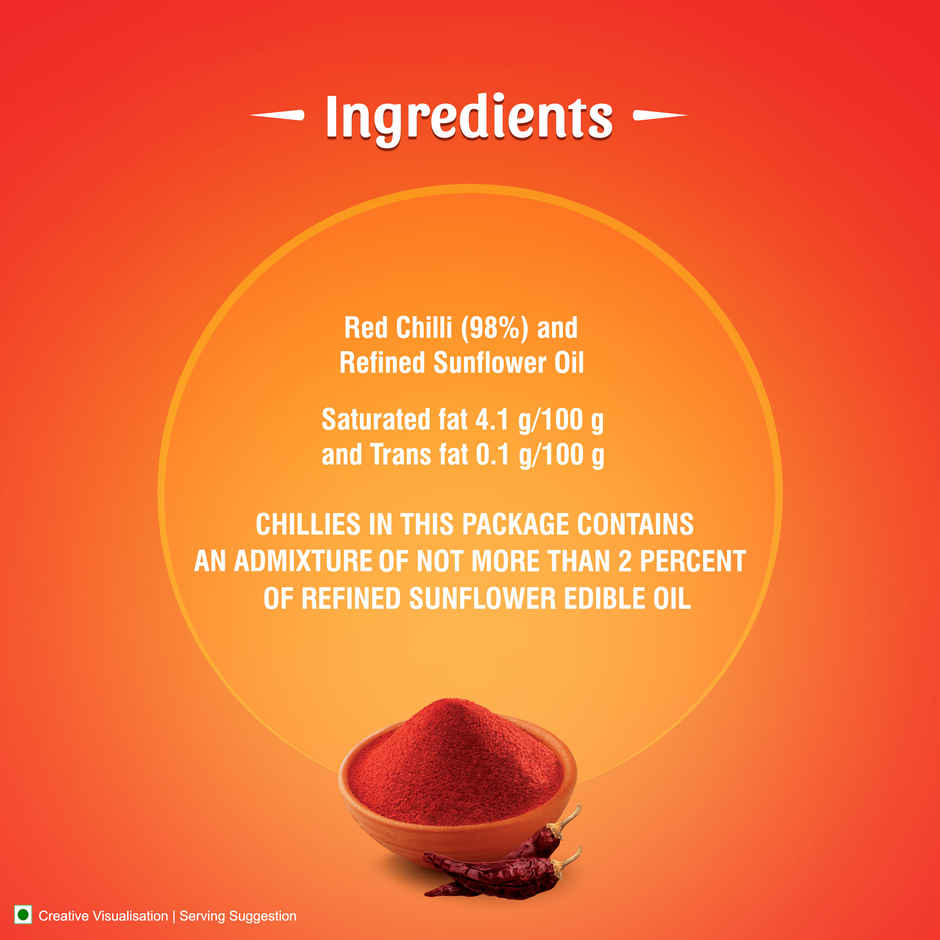 Aashirvaad Byadagi Chilli Powder | Vibrant Red Chilli Powder