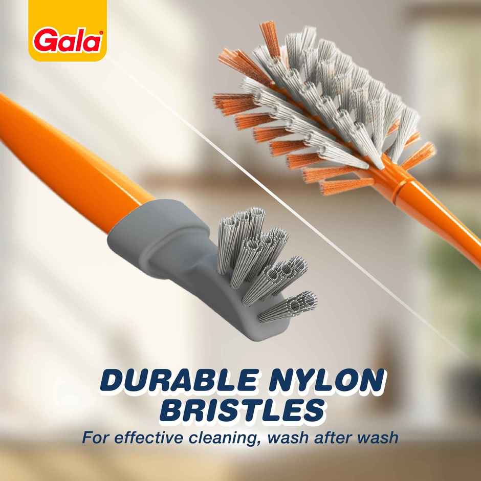 Gala Antibacterial Water Bottle Cleaner Brush with cap cleaning brush