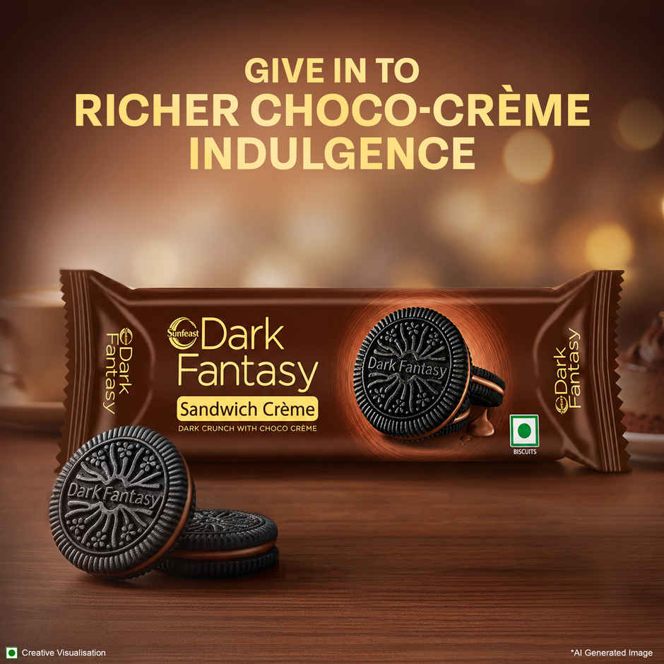 Sunfeast Dark Fantasy Choco Sandwich Creme Biscuits