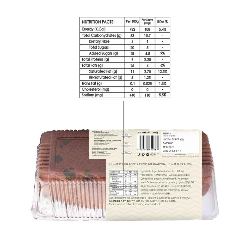 Zep Cake Premium Fruit & Nut Cake