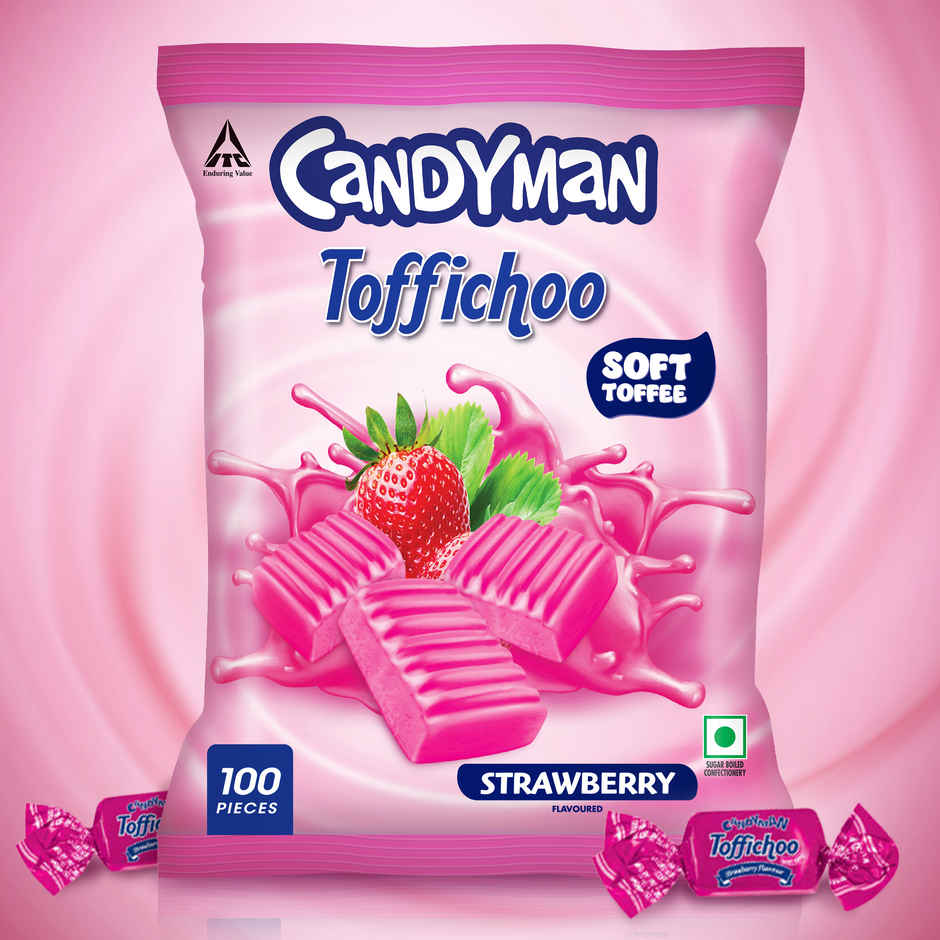 Candyman Toffichoo Juicy Strawberry Toffee