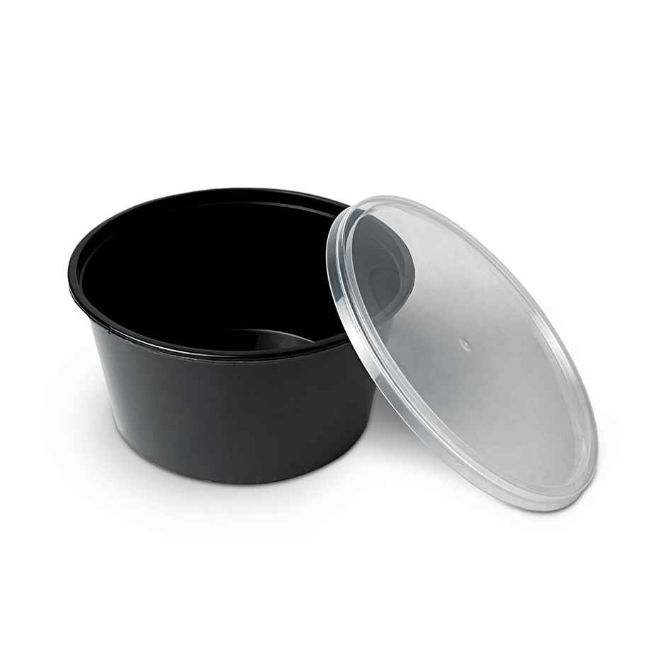 CREW4 Seal Reusable Plastic Containers with Lids for Food Storage - 500 ml
