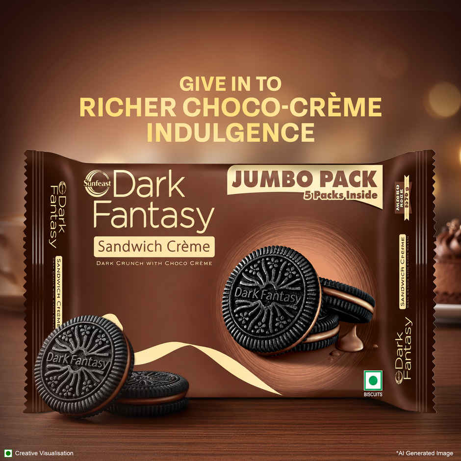 Sunfeast Dark Fantasy Choco Sandwich Creme Biscuits