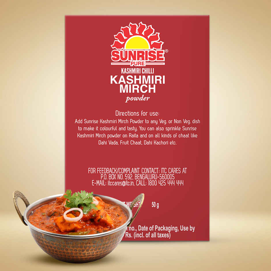 Sunrise Pure Kashmiri Red Chilli Powder | Kashmiri Mirch