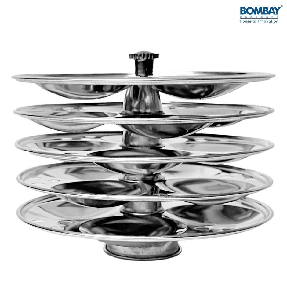 Bombay Kookware Stainless Steel Idli 5 Plate Set