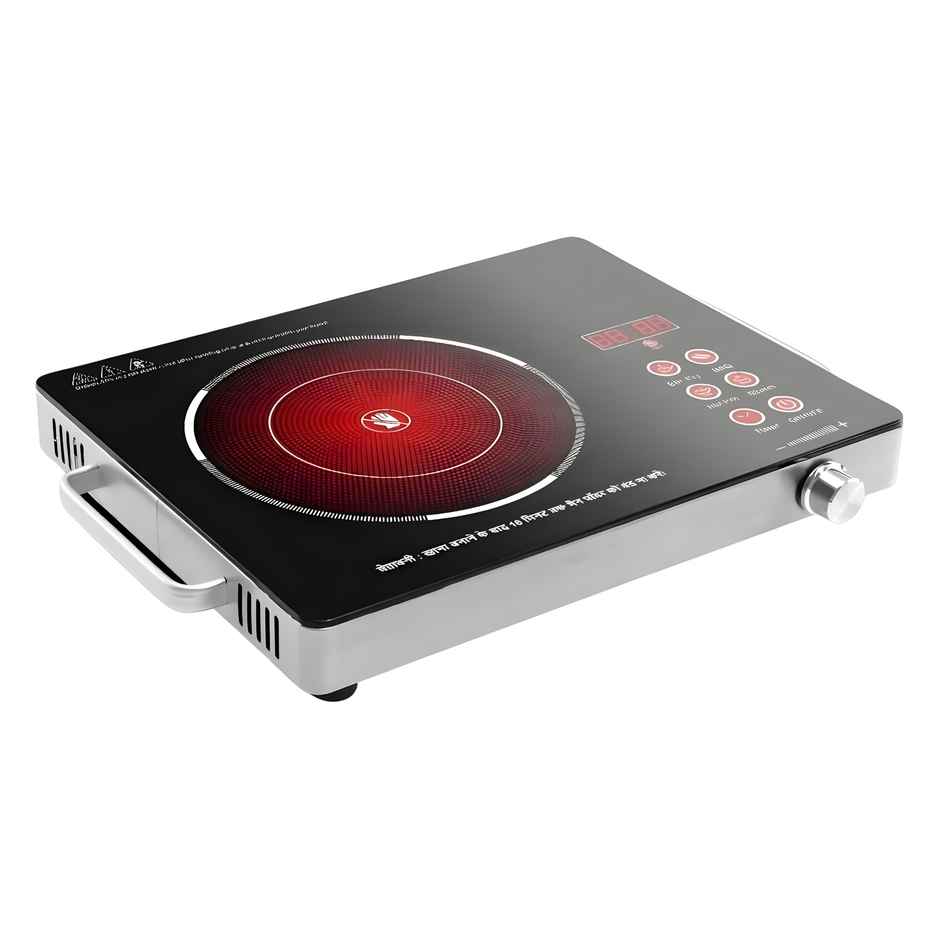 Kenstar Infra Lumo Infrared Cooktop | Touch Control Polished Crytal Glass Plate | 2000 W