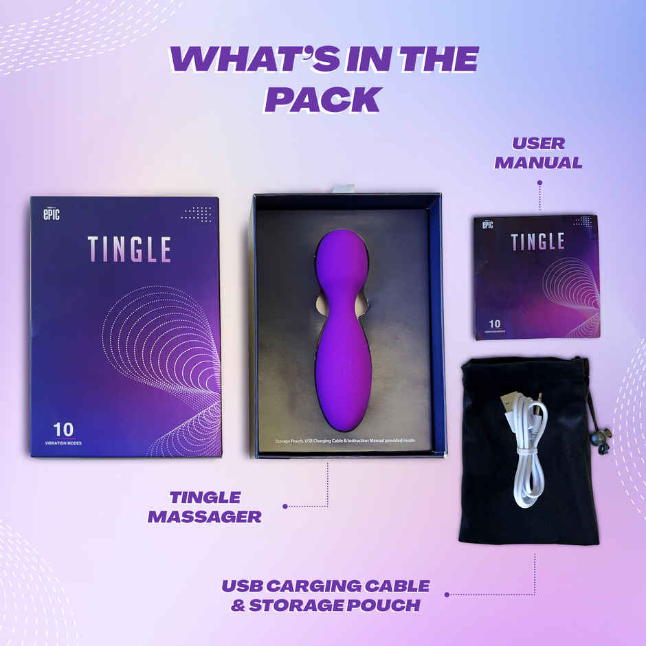 Manforce Epic Tingle Mini Pocket Massager | 10 Vibration Modes