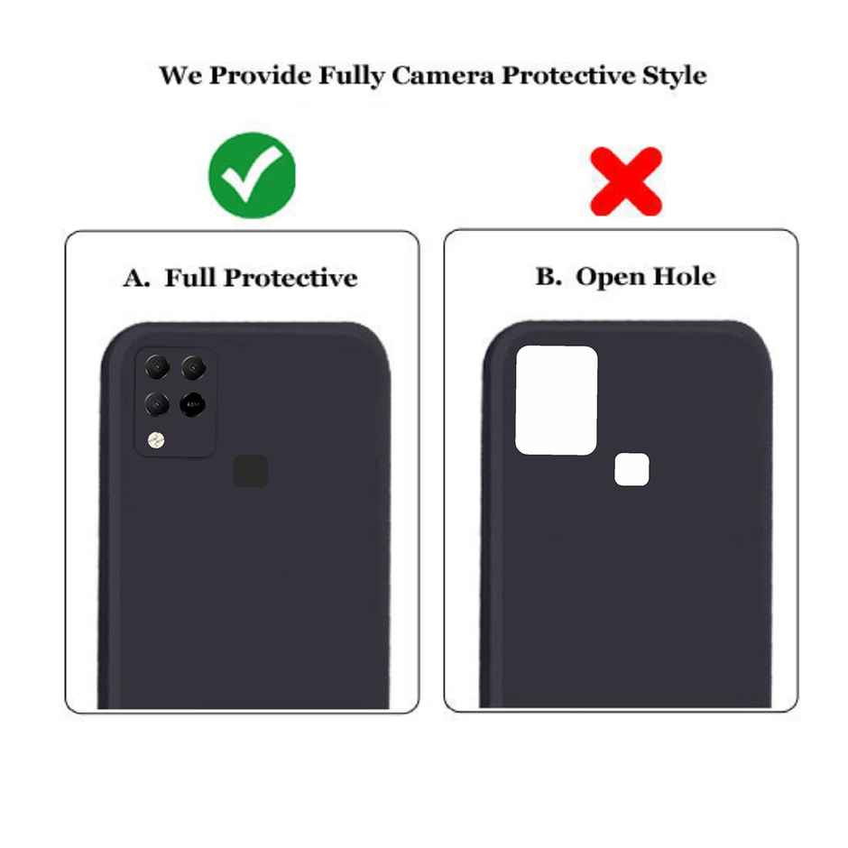 Artistque Case for Infinix Hot 10s Back Cover - Plain Liquid Silicone Cover