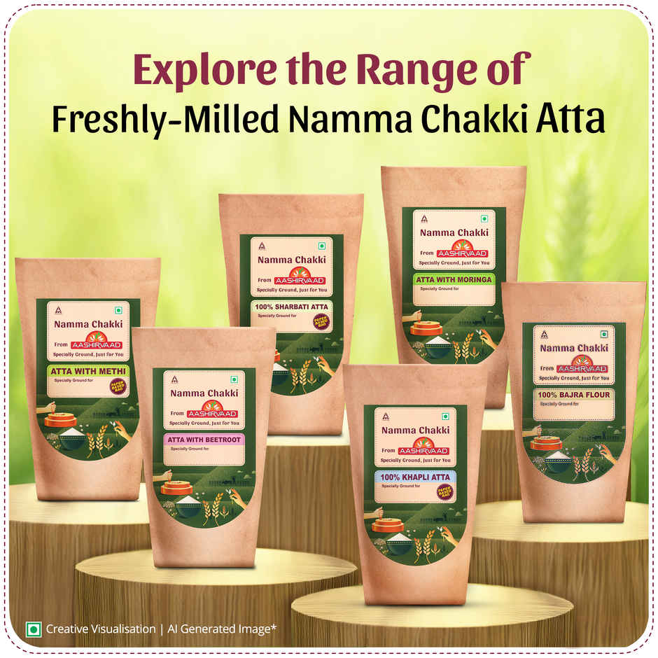 Namma Chakki Sharbati Atta By Aashirvaad, 5kg