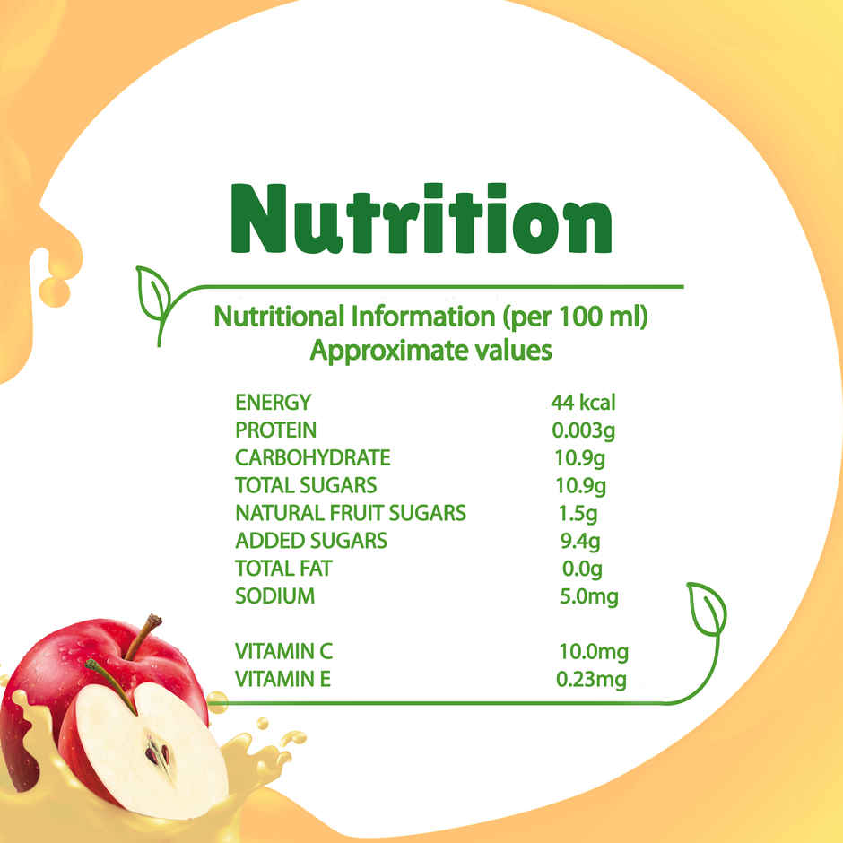 B Natural Apple Juice, Vitamin C & E