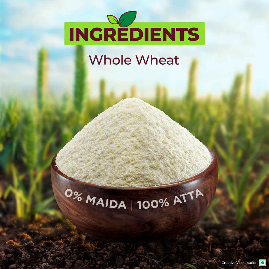 Aashirvaad Organic Whole Wheat Atta, 0% Maida Combo