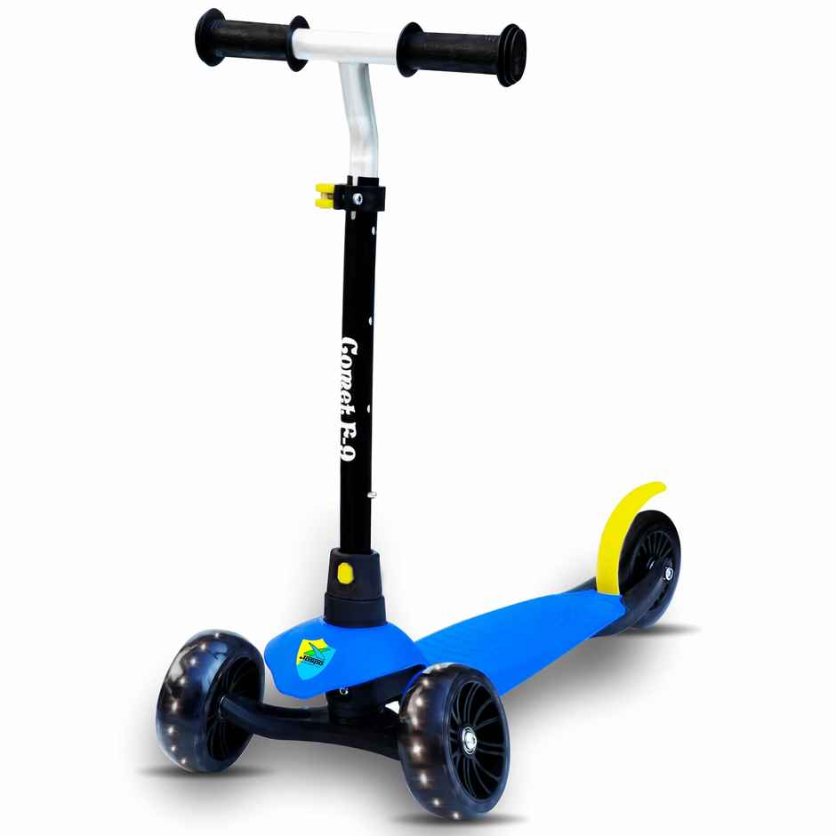 Jaspo Comet F-9 Racer Kick Scooter for Kids 3-12 Yrs - Foldable Kids Scooter with Led (upto 25Kg)
