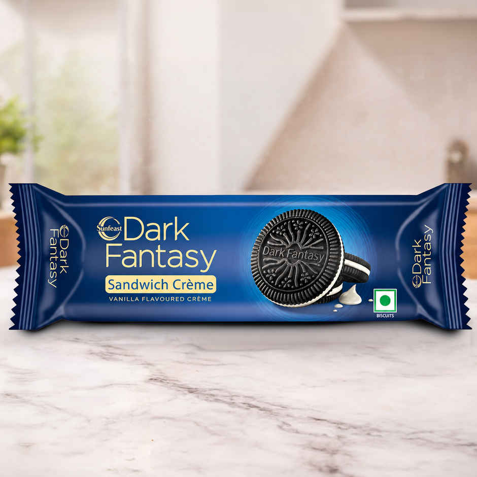 Sunfeast Dark Fantasy Vanilla Sandwich Creme Biscuits