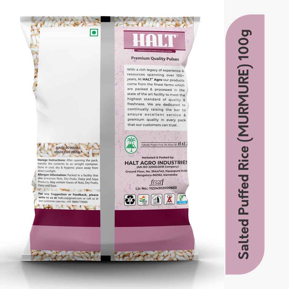 HALT Salted Puffed Rice | MURMURE