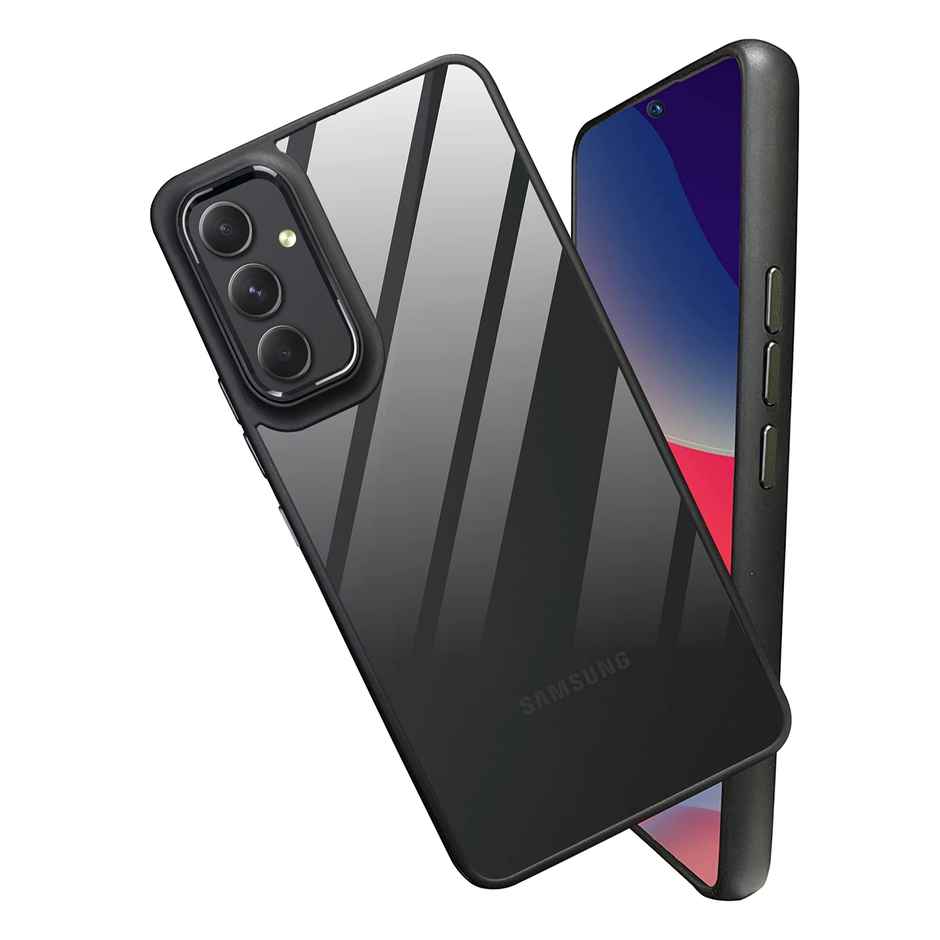 Artistque Case For Samsung Galaxy A54 5G Back Cover |Premium Transparent Metal Camera Ring Cover