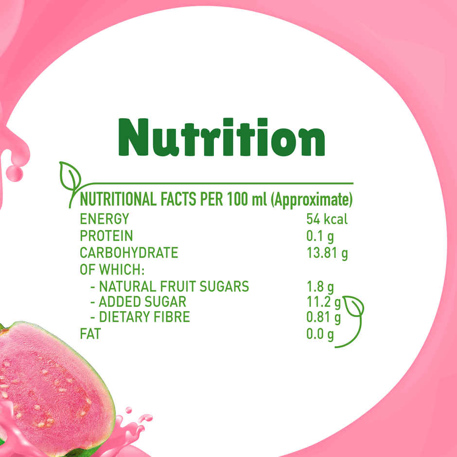 B Natural Guava Juice, Vitamin C & E