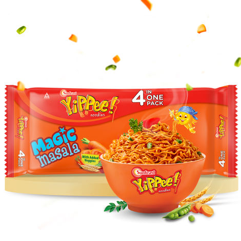 YiPPee! Magic Masala Noodles with Added Veggies - The Better Noodles