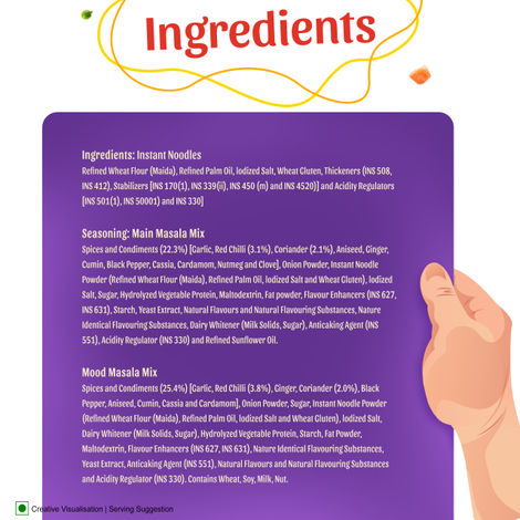 YiPPee! Mood Masala Noodles - 2 Masala Sachets Combo