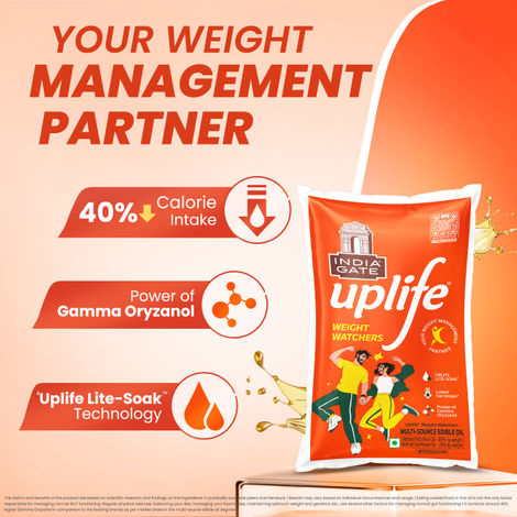 India Gate Uplife Weight Watchers Oil | Light Cooking Oil