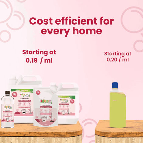Koparo Clean Jasmine & Rose Floor Cleaner | Marble-Safe & Pet-Safe