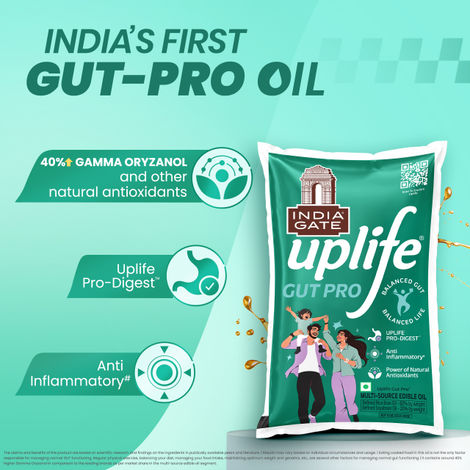 India Gate Uplife Gut Pro Oil | Healthy Cooking Oil