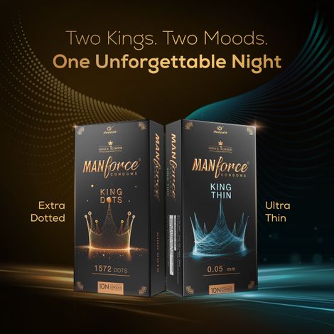 Manforce King Dot | Spiral-Dotted Condom for Enhanced Pleasure