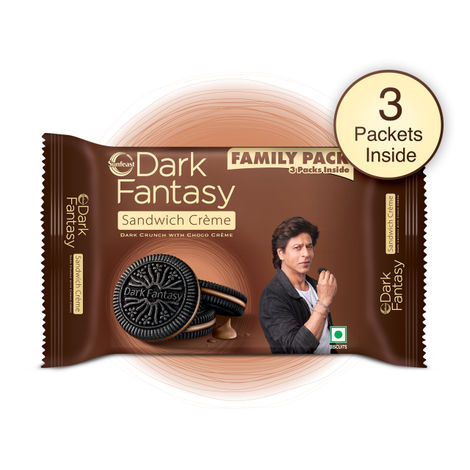 Sunfeast Dark Fantasy Creme, Made With Real Chocolate