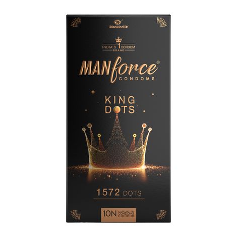 Manforce King Dot | Spiral-Dotted Condom for Enhanced Pleasure