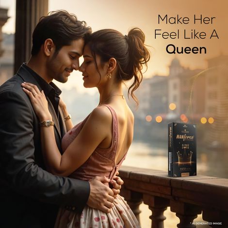 Manforce King Dot | Spiral-Dotted Condom for Enhanced Pleasure