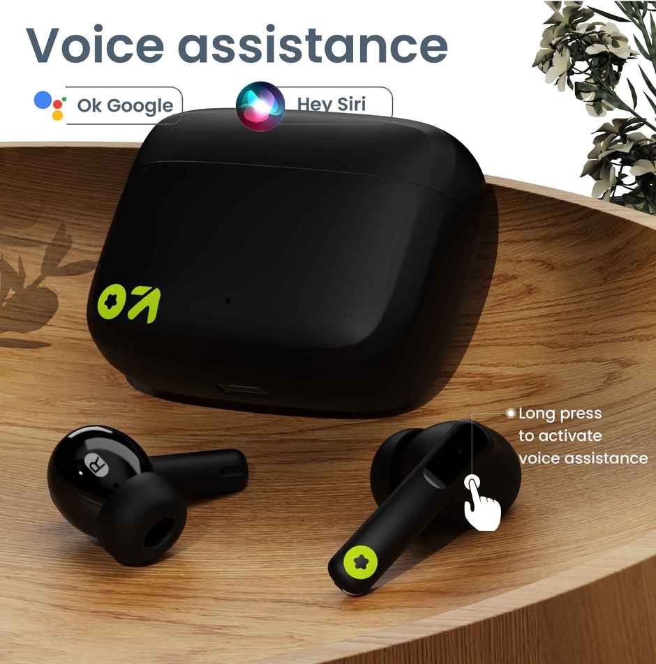 GOBOULT (Formerly Boult) Octave | Quad Mic Enc | 50ms Ultra Low Latency | BT v5.3 | Black