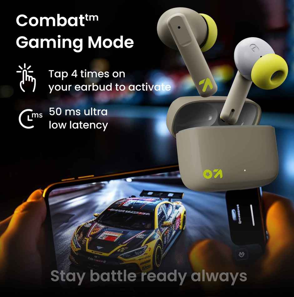 GOBOULT (Formerly Boult) Octave | Quad Mic Enc | 50ms Ultra Low Latency | BT v5.3 | Green