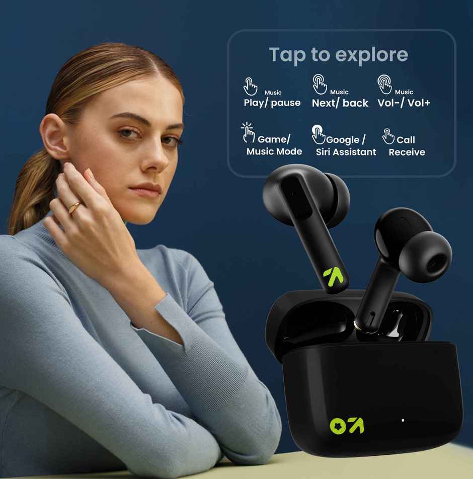 GOBOULT (Formerly Boult) Octave | Quad Mic Enc | 50ms Ultra Low Latency | BT v5.3 | Black