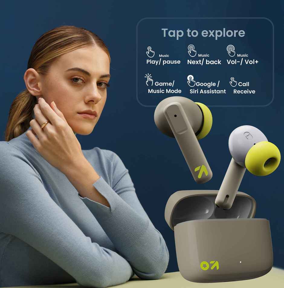 GOBOULT (Formerly Boult) Octave | Quad Mic Enc | 50ms Ultra Low Latency | BT v5.3 | Green